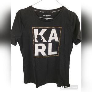 Karl Lagerfeld black t-shirt size (S).